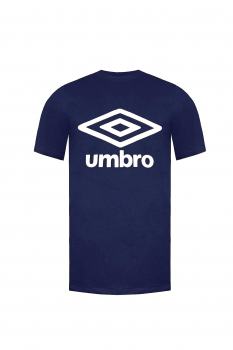 UMBRO T-Shirt mit großem UMBRO Logo, Kurzarm Rundhalsausschnitt (Marineblau - navy)